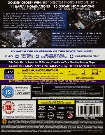 Gravity (Grawitacja) (Limited Edition Steelbook) [Blu-ray 3D]+[Blu-Ray]