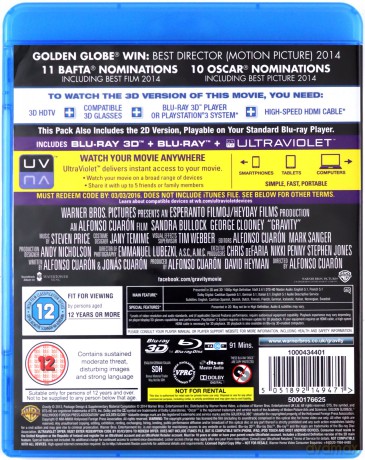 Gravity (Grawitacja) [Blu-ray 3D]+[Blu-Ray]