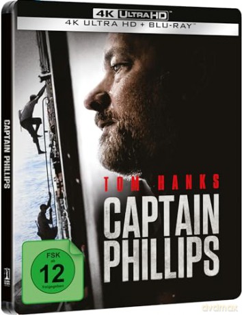 Captain Phillips (Kapitan Phillips) (steelbook) [Blu-Ray 4K]+[Blu-Ray]