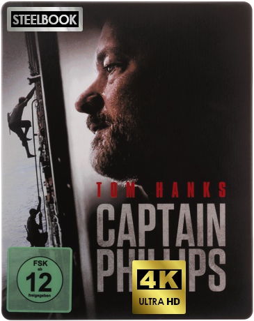 Captain Phillips (Kapitan Phillips) (steelbook) [Blu-Ray 4K]+[Blu-Ray]