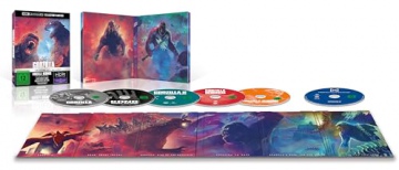 Monsterverse: Godzilla / Kong: Skull Island / Godzilla II: Król potworów / Godzilla vs. Kong / Godzilla i Kong: Nowe imperium [BOX] [5xBlu-Ray 4K]+[Blu-Ray]