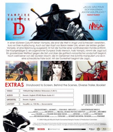 Vampire Hunter D: Bloodlust (Vampire Hunter D: Żądza krwi) [Blu-Ray]