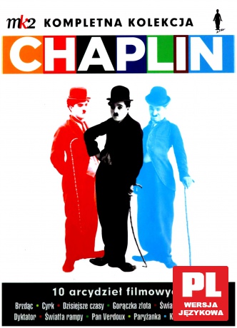 Charlie Chaplin: Cyrk / Brzdąc / Dzisiejsze czasy / Gorączka złota / Światła wielkiego miasta / Dyktator / Światła rampy / Pan Verdoux / Paryżanka / Król w Nowym Jorku [10DVD]