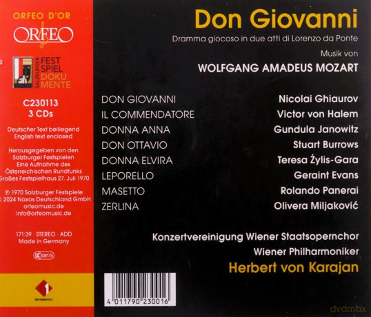 Wolfgang Amadeus Mozart: Don Giovanni [CD]