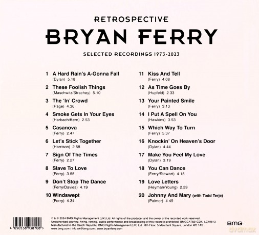 Bryan Ferry: Retrospective: Selected Recordings 1973-2023 [CD]