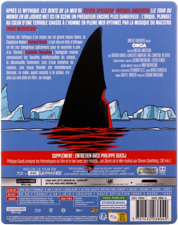 Orca (Orka - Wieloryb zabójca) (steelbook) [Blu-Ray 4K]+[Blu-Ray]
