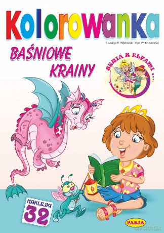 Baśniowe krainy. Kolorowanka - Włodzimierz Kruszewski, Ernest Błędowski [KSIĄŻKA]