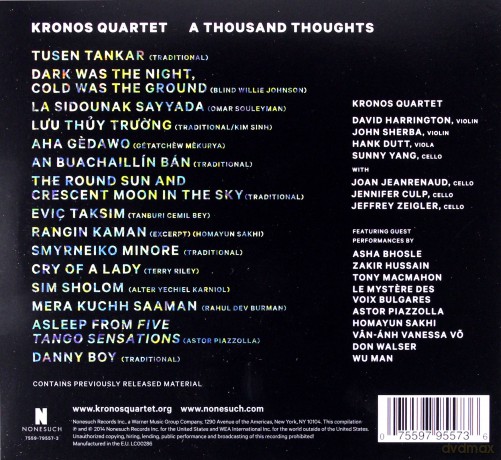 Kronos Quartett: A Thousand Thoughts (ecopack) [CD]
