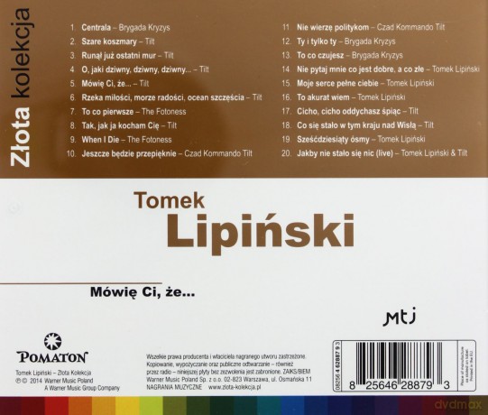 Tomasz Lipiński: Złota Kolekcja [CD]