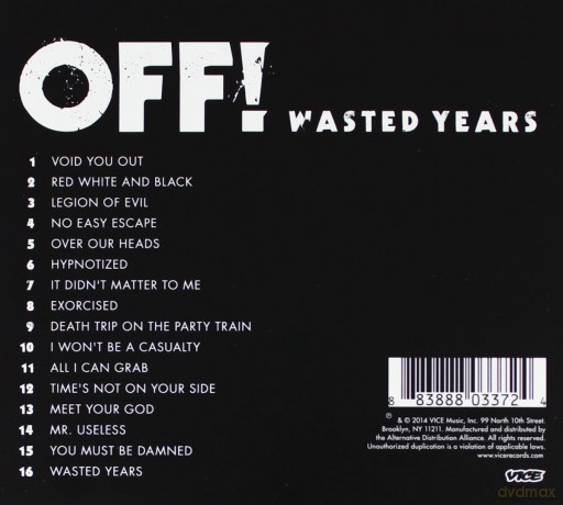 Off!: Wasted Years [CD]