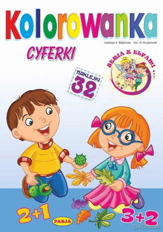 Cyferki. Kolorowanka - Włodzimierz Kruszewski, Ernest Błędowski [KSIĄŻKA]
