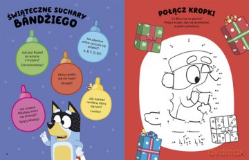 Hura, idą święta! Bluey. Zabawy i zadania z naklejkami [KSIĄŻKA]