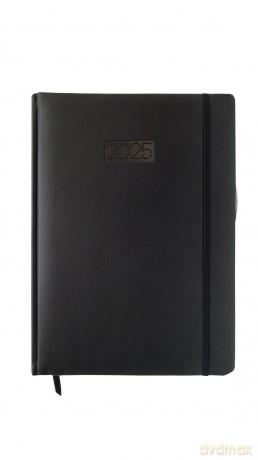 Kalendarz 2025 Elegance LUX A4 czarny KK-A4DE [KALENDARZ]