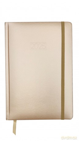 Kalendarz 2025 LUX A5 dzienny złoto KK-A5D L [KALENDARZ]