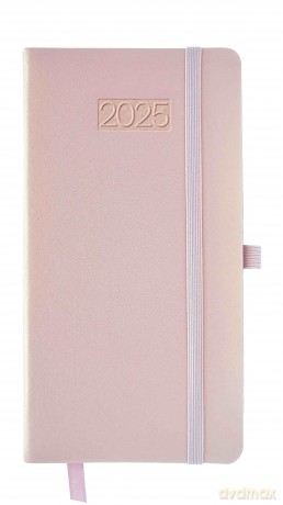 Kalendarz 2025 LUX B6 tygodniowy różowy metalic KK-DLT L [KALENDARZ]