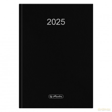 Kalendarz 2025 szefa A5 dzienny czarny [KALENDARZ]