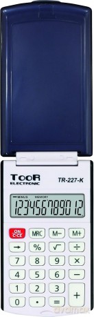 Kalkulator kieszonkowy TOOR TR-227 12-pozycyjny z klapką