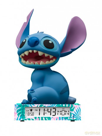 Lampka 3D z budzikiem Stitch LAS3055