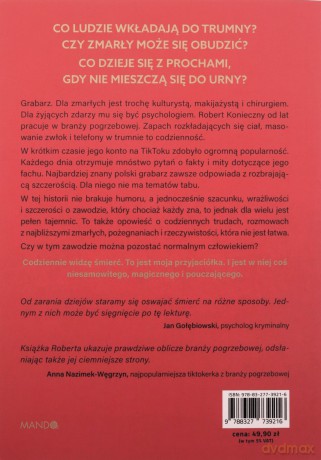 Moja przyjaciółka śmierć. Kulisy zawodu grabarza - Robert "Grabarz" Konieczny, Maria Mazurek [KSIĄŻKA]