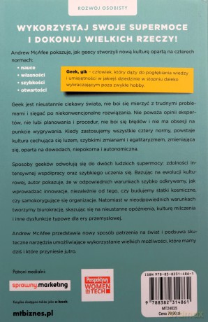 Myśl jak geek. Szukaj rozwiązań tam, gdzie nikt nie szuka - Andrew McAfee [KSIĄŻKA]