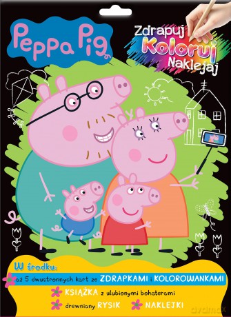 Peppa Pig. Zdrapuj, koloruj, naklejaj [KSIĄŻKA]