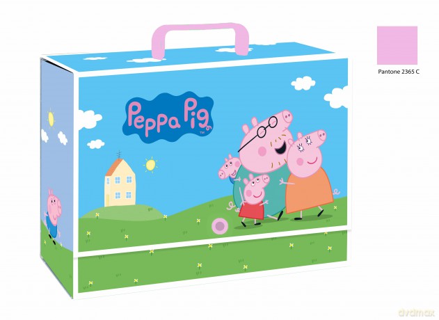 Teczka z rączką Peppa Pig XL 9cm