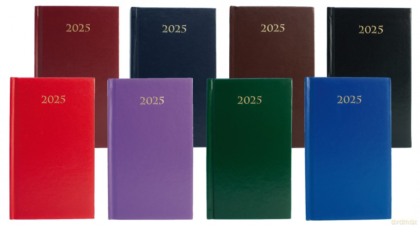 Terminarz 2025 kieszonkowy tygodniowy twardy mix kolorów [KALENDARZ]