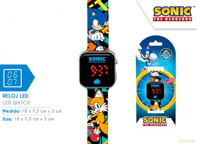 Zegarek LED z kalendarzem Sonic SNC4228M