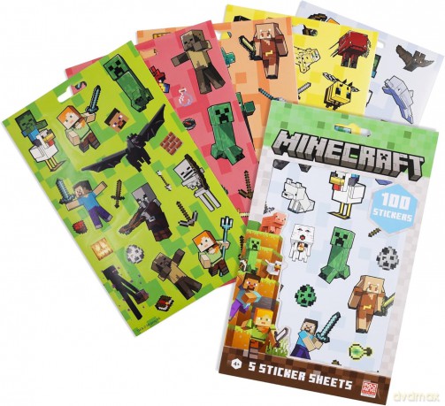 Zestaw naklejek Minecraft 92 szt.MC00039