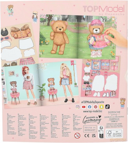 Zestaw z naklejkami Team Teddy Top Model 13209A