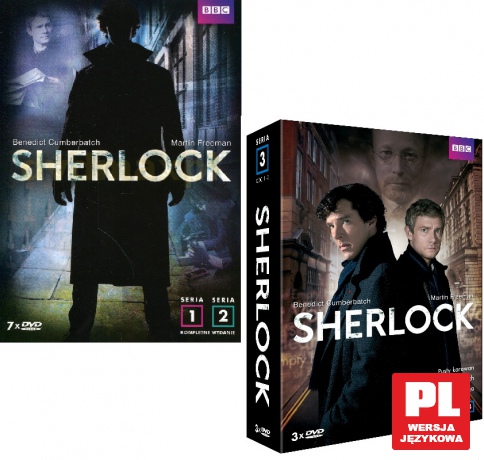 Sherlock seria 1+2+3 (BBC) [BOX] Pakiet [10DVD]