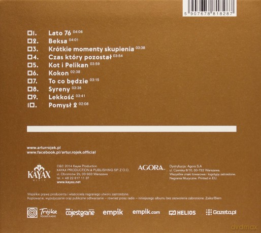 Artur Rojek: Składam się z ciągłych powtórzeń (digipack) [CD]