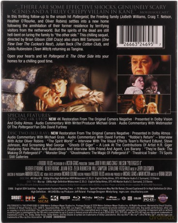 Poltergeist II: The Other Side (Duch II: Druga strona) [Blu-Ray 4K]+[Blu-Ray]