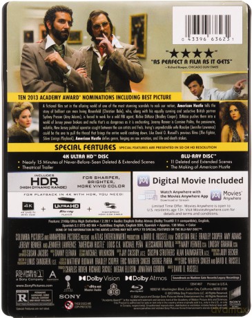 American Hustle [Blu-Ray 4K]+[Blu-Ray]