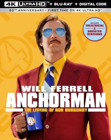 Anchorman: The Legend of Ron Burgundy (Legenda telewizji) [Blu-Ray 4K]+[Blu-Ray]