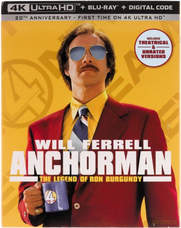 Anchorman: The Legend of Ron Burgundy (Legenda telewizji) [Blu-Ray 4K]+[Blu-Ray]