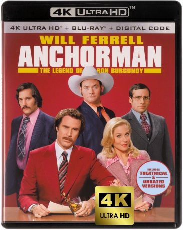 Anchorman: The Legend of Ron Burgundy (Legenda telewizji) [Blu-Ray 4K]+[Blu-Ray]