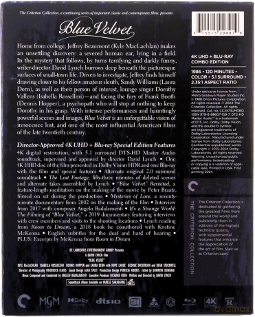 Blue Velvet (The Criterion Collection) [Blu-Ray 4K]+[Blu-Ray]