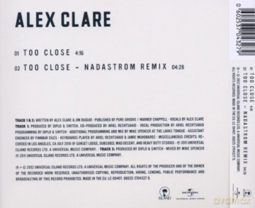 Alex Clare: Too Close (2-Track) [CD]