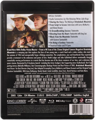Brokeback Mountain (Tajemnica Brokeback Mountain) [Blu-Ray 4K]+[Blu-Ray]