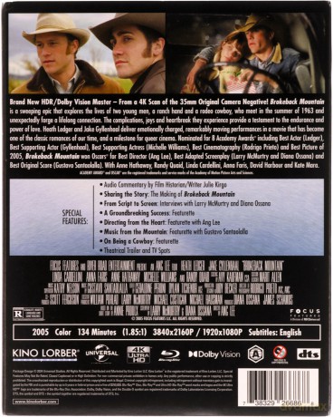 Brokeback Mountain (Tajemnica Brokeback Mountain) [Blu-Ray 4K]+[Blu-Ray]