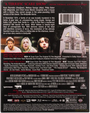 The Amityville Horror [Blu-Ray 4K]+[Blu-Ray]