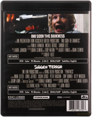 Peril & Distress: And Soon the Darkness / Sudden Terror [Blu-Ray 4K]+[Blu-Ray]