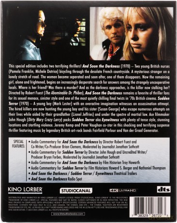 Peril & Distress: And Soon the Darkness / Sudden Terror [Blu-Ray 4K]+[Blu-Ray]