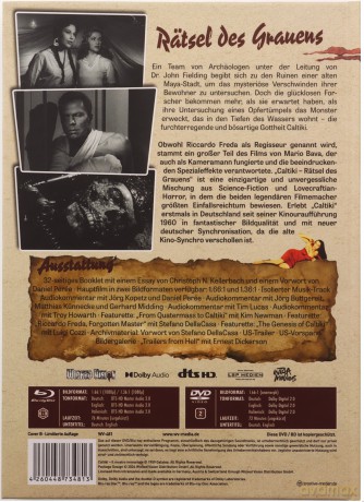 Caltiki, the Immortal Monster (Caltiki - nieśmiertelny potwór) (mediabook) [Blu-Ray]+[DVD]