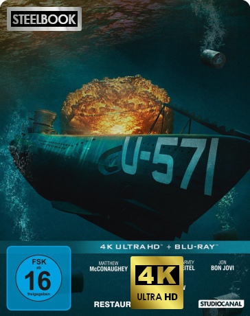 U-571 (steelbook) [Blu-Ray 4K]+[Blu-Ray]