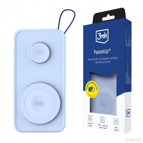 3mk PastelUp 10,000mAh 22.5W USB 1A1C - Blue