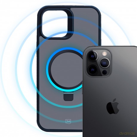 Etui do Apple iPhone 12 pro max - 3mk Smoke Case Mag&Stand