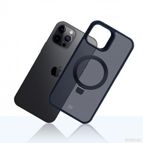 Etui do Apple iPhone 12 pro max - 3mk Smoke Case Mag&Stand
