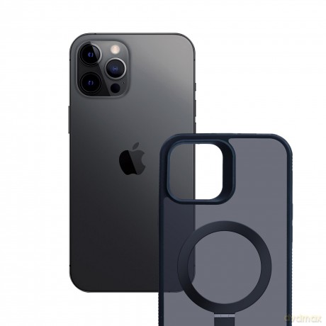 Etui do Apple iPhone 12 pro max - 3mk Smoke Case Mag&Stand